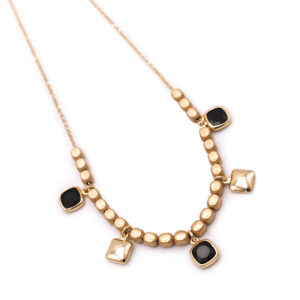 Aquaforte - Girocollo Mignon Quadrato Nero