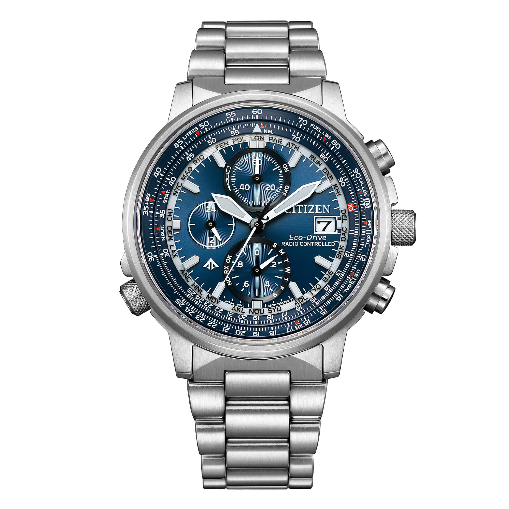 Citizen - Crono Pilot Acciaio Blu