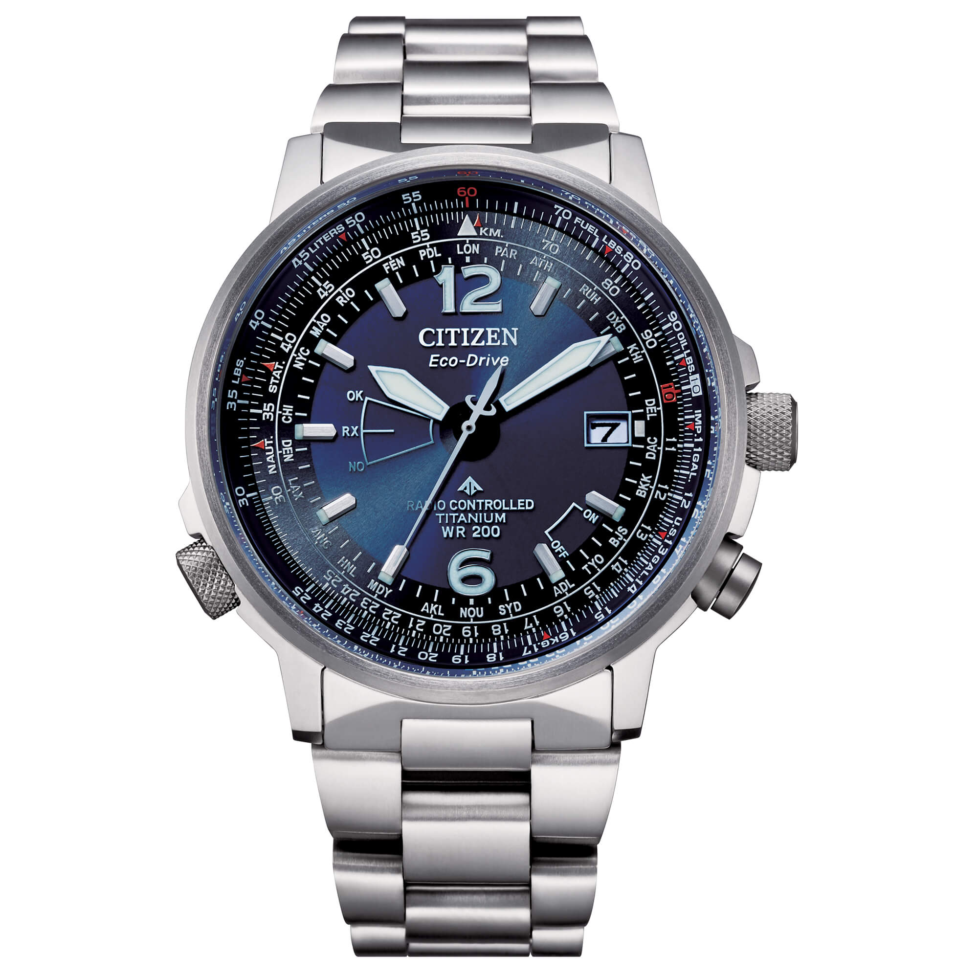 Citizen - Pilot Super Titanio Blu